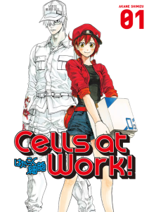 Announcement art for the Cells at Work! Dental spinoff manga by Koma Warita and Kawede Sakaki