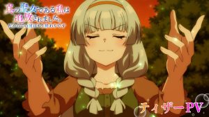 Teaser visual for the Because I, the True Saint, was Banished anime