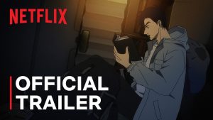 Trailer still from the Go with the Clouds, North by Northwest anime showing detective Kei Miyama