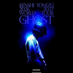 Portrait of singer Kenshi Yonezu, who announced a 2026-2027 world tour