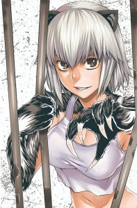 Promotional art for Killing Bites by Kazasa Sumita and Shinya Murata