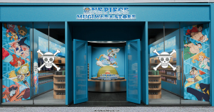 Counter inside the One Piece Mugiwara Store Los Angeles at Westfield Century City